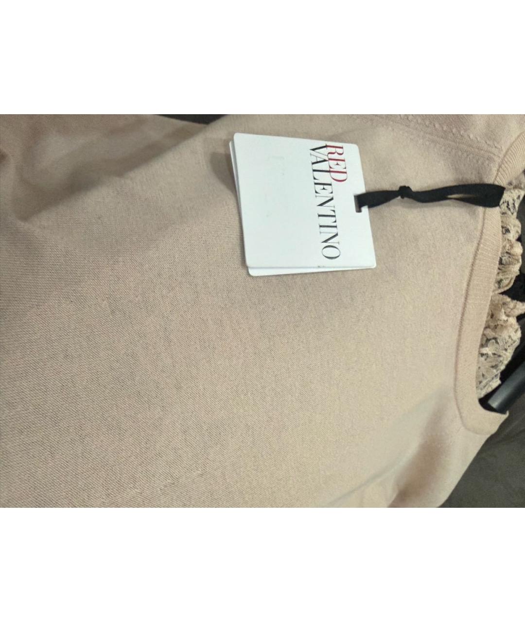 RED VALENTINO Розовая хлопковая блузы, фото 7