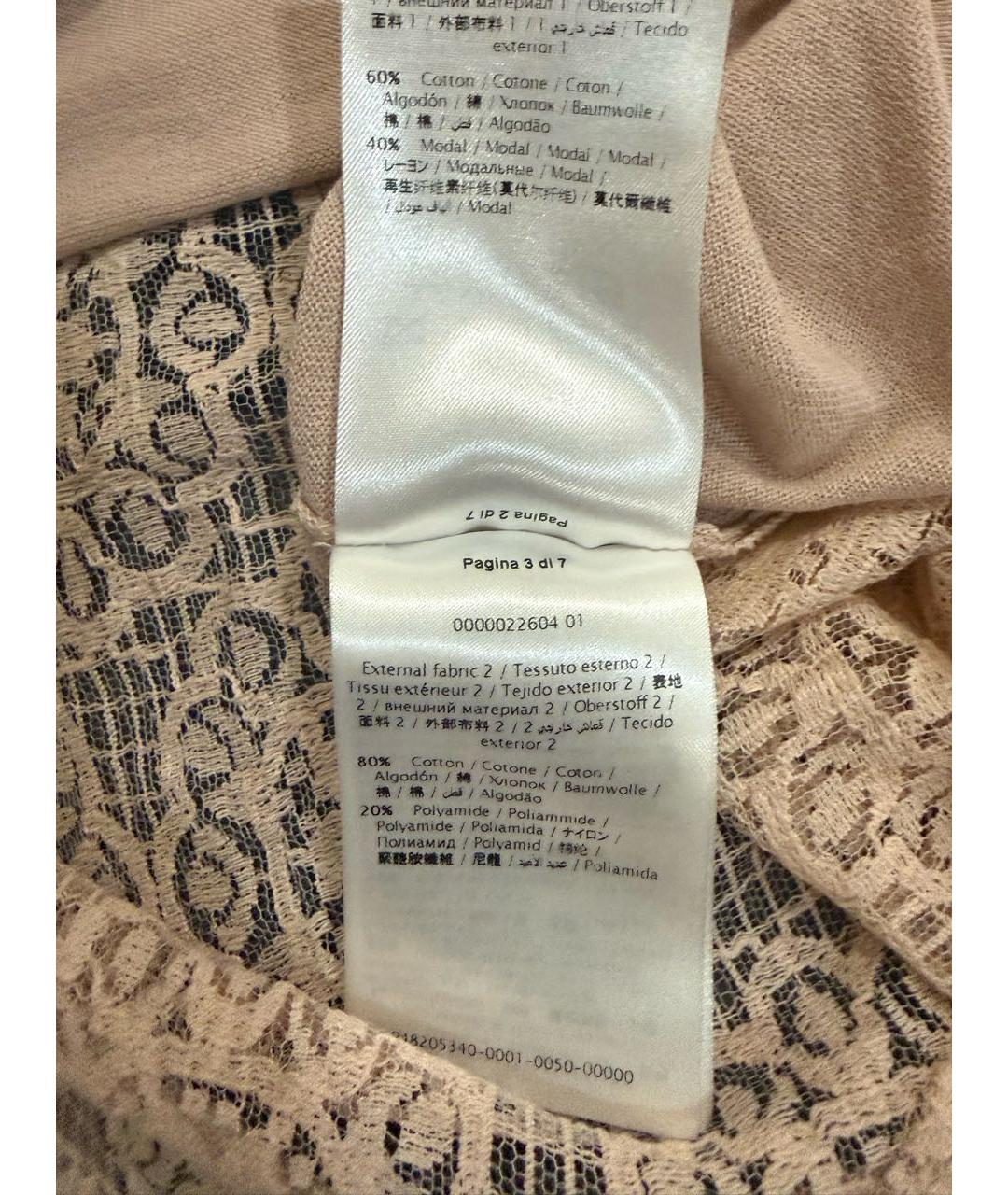 RED VALENTINO Розовая хлопковая блузы, фото 6