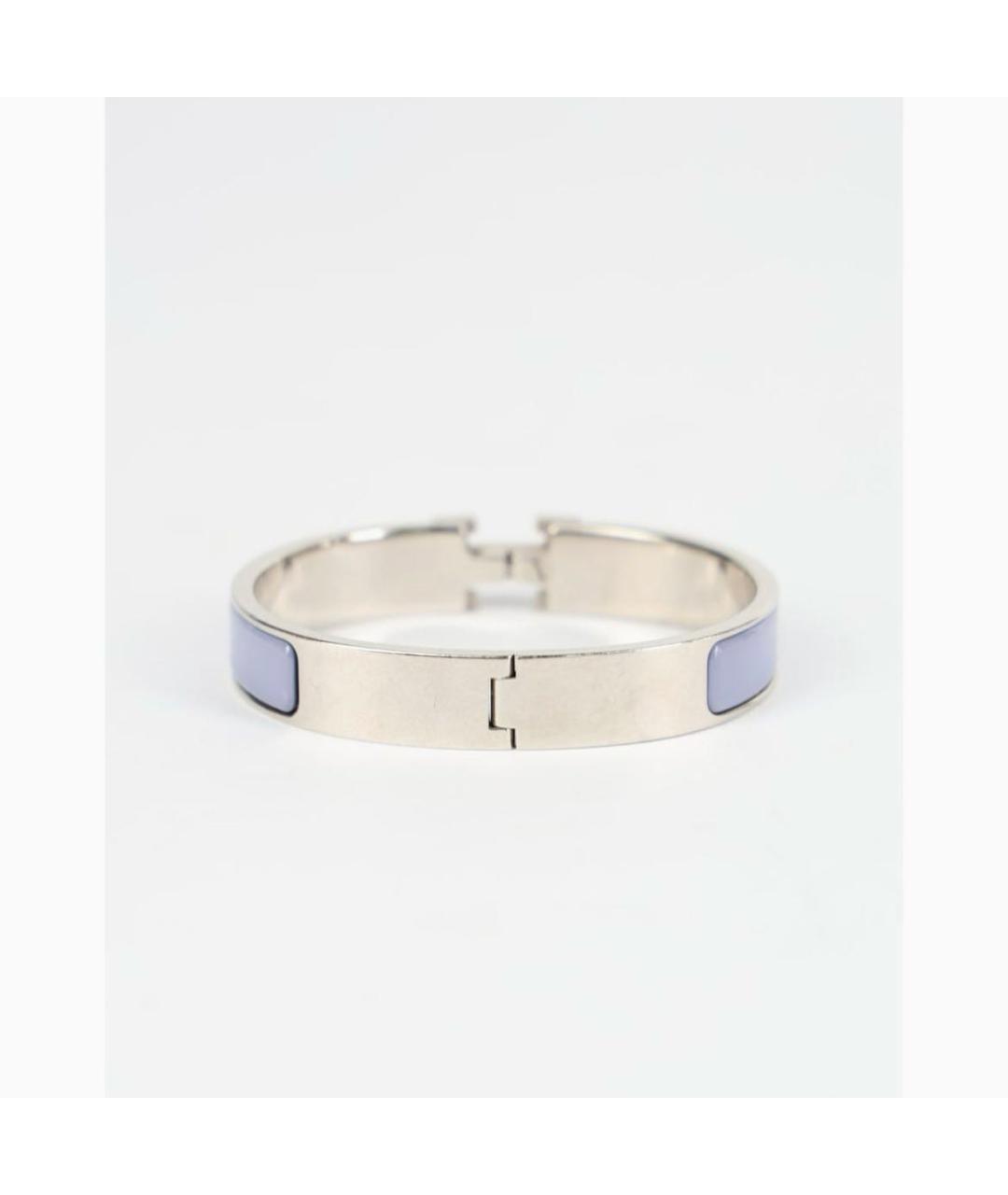 HERMES Голубой металлический браслет, фото 3