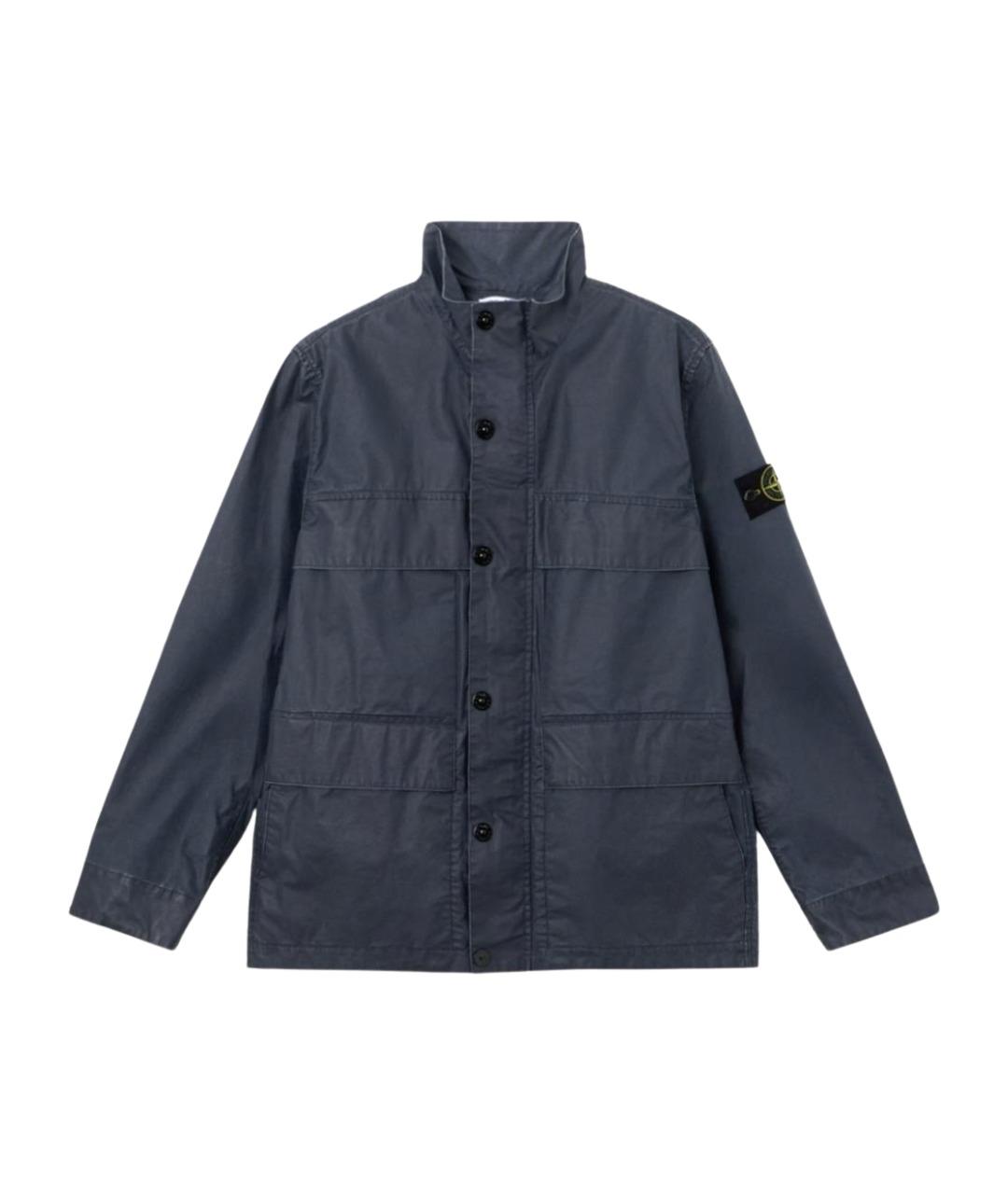 STONE ISLAND Синяя полиэстеровая куртка, фото 1