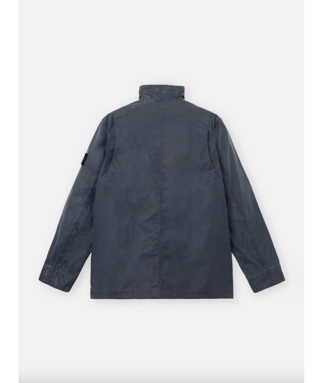 STONE ISLAND Синяя полиэстеровая куртка, фото 4