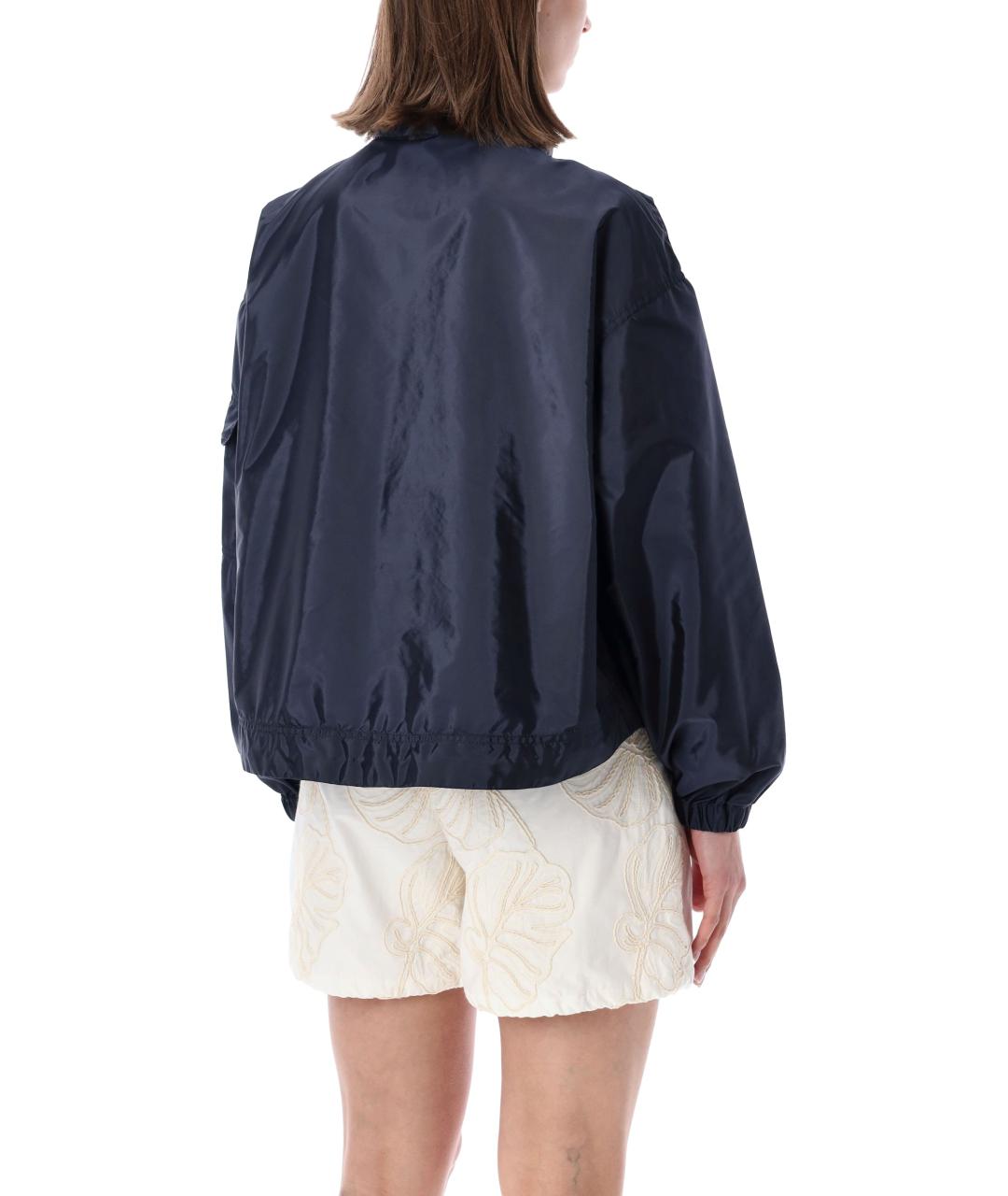 MONCLER Синяя полиамидовая куртка, фото 2