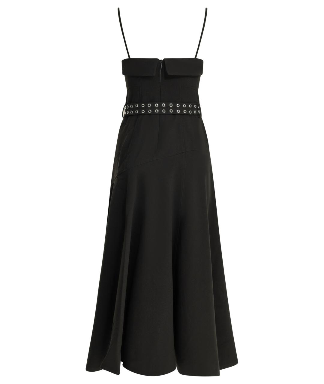 GANNI Черное полиэстеровое повседневное платье, фото 2