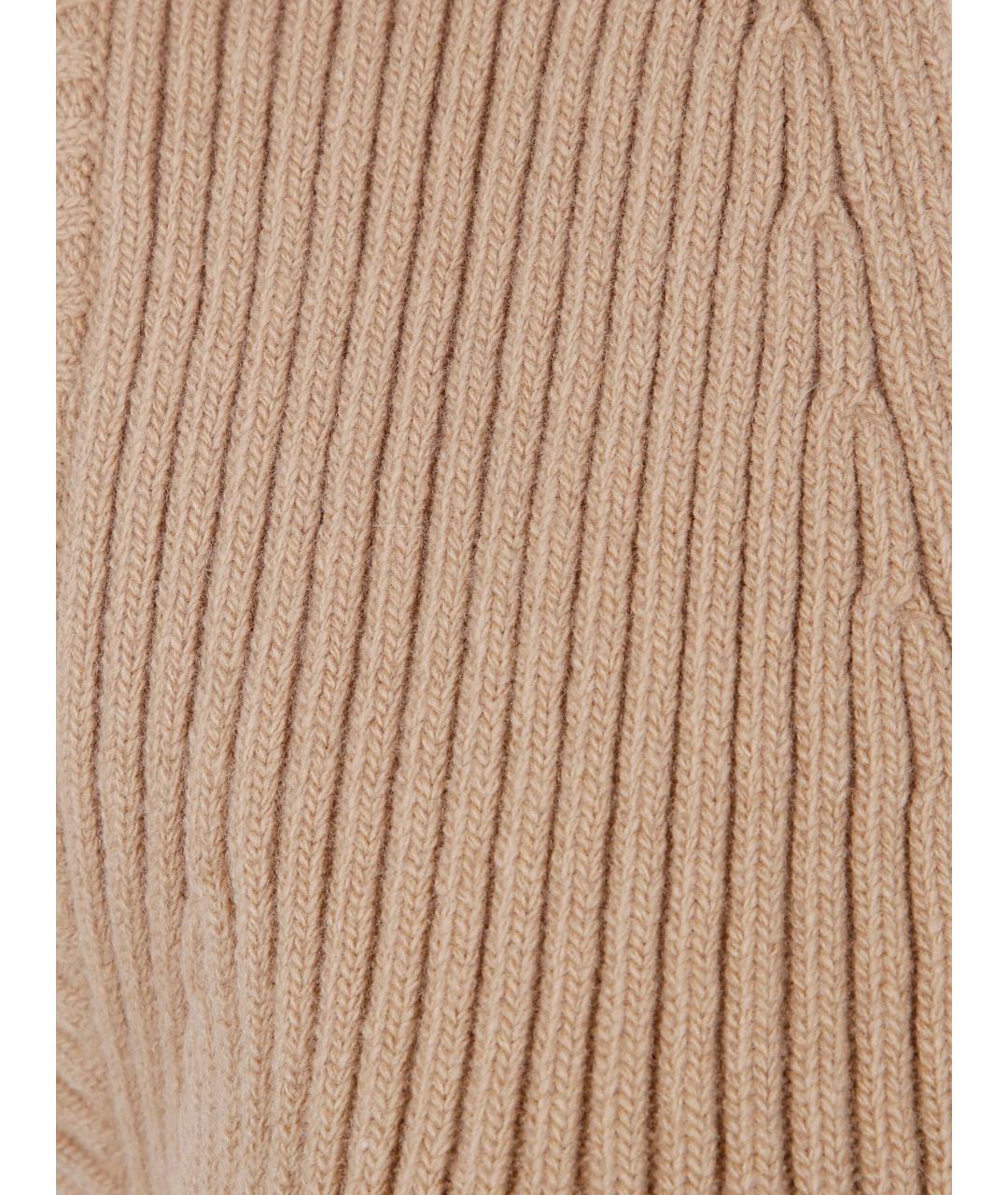 MAX MARA Бежевая кашемировая жилетка, фото 2