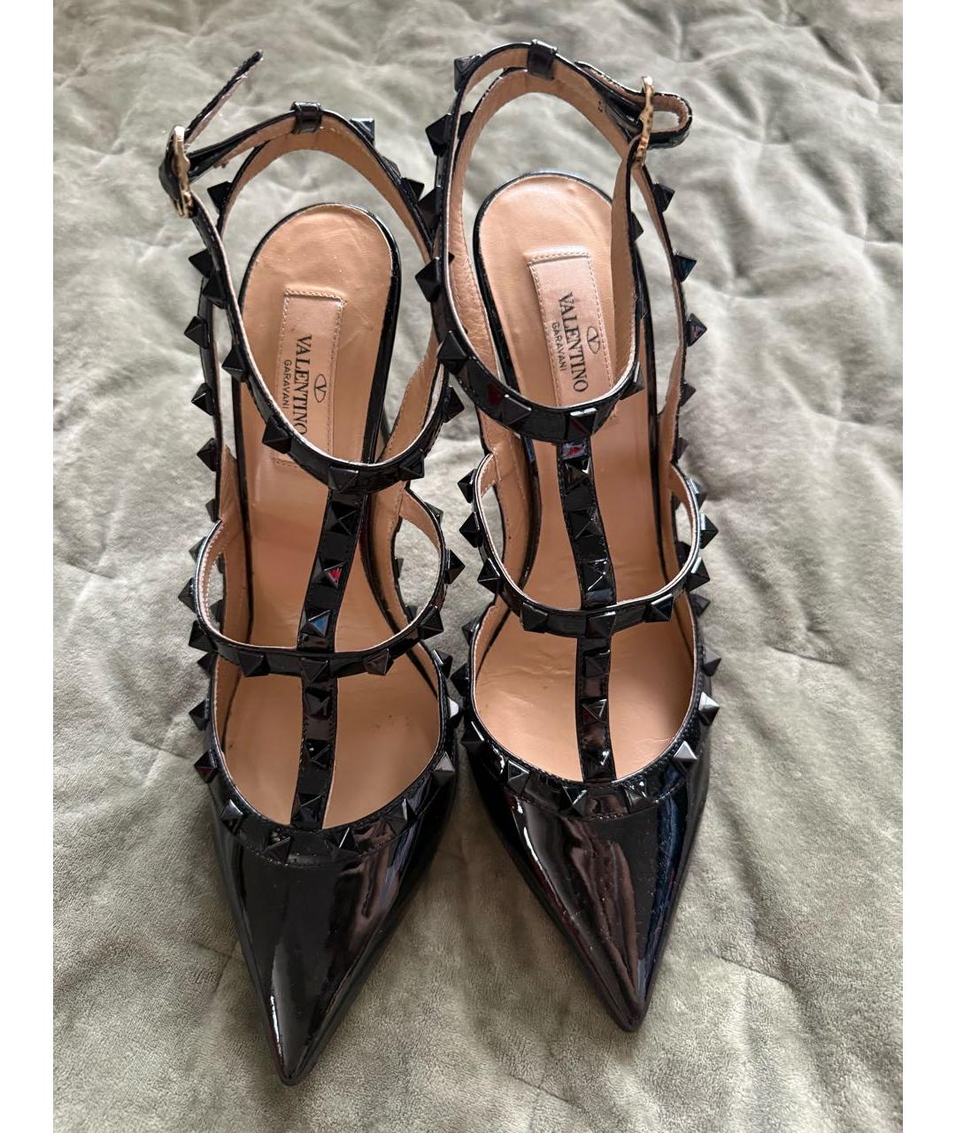 VALENTINO Черные туфли из лакированной кожи, фото 3