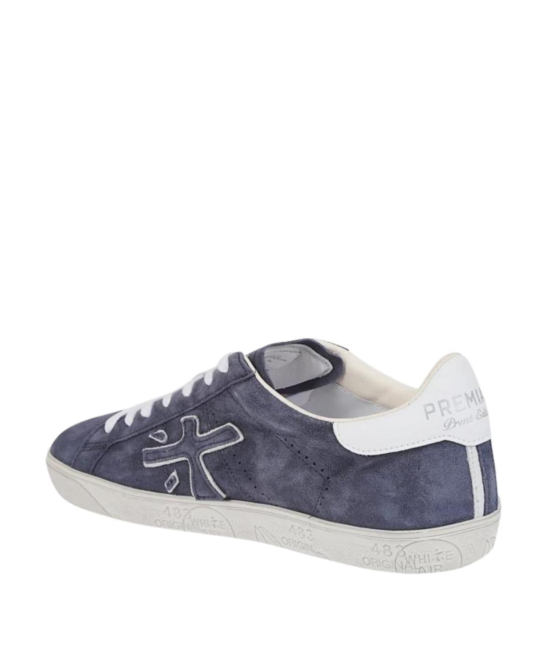 PREMIATA Синие замшевые кроссовки, фото 3