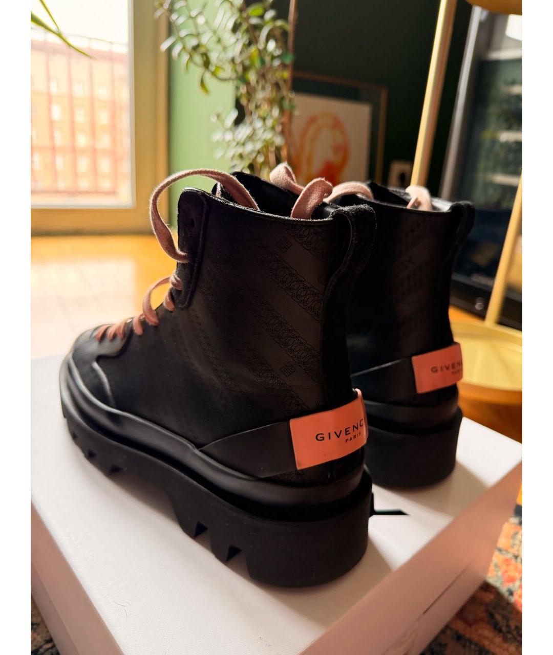 GIVENCHY Черные кожаные ботинки, фото 4