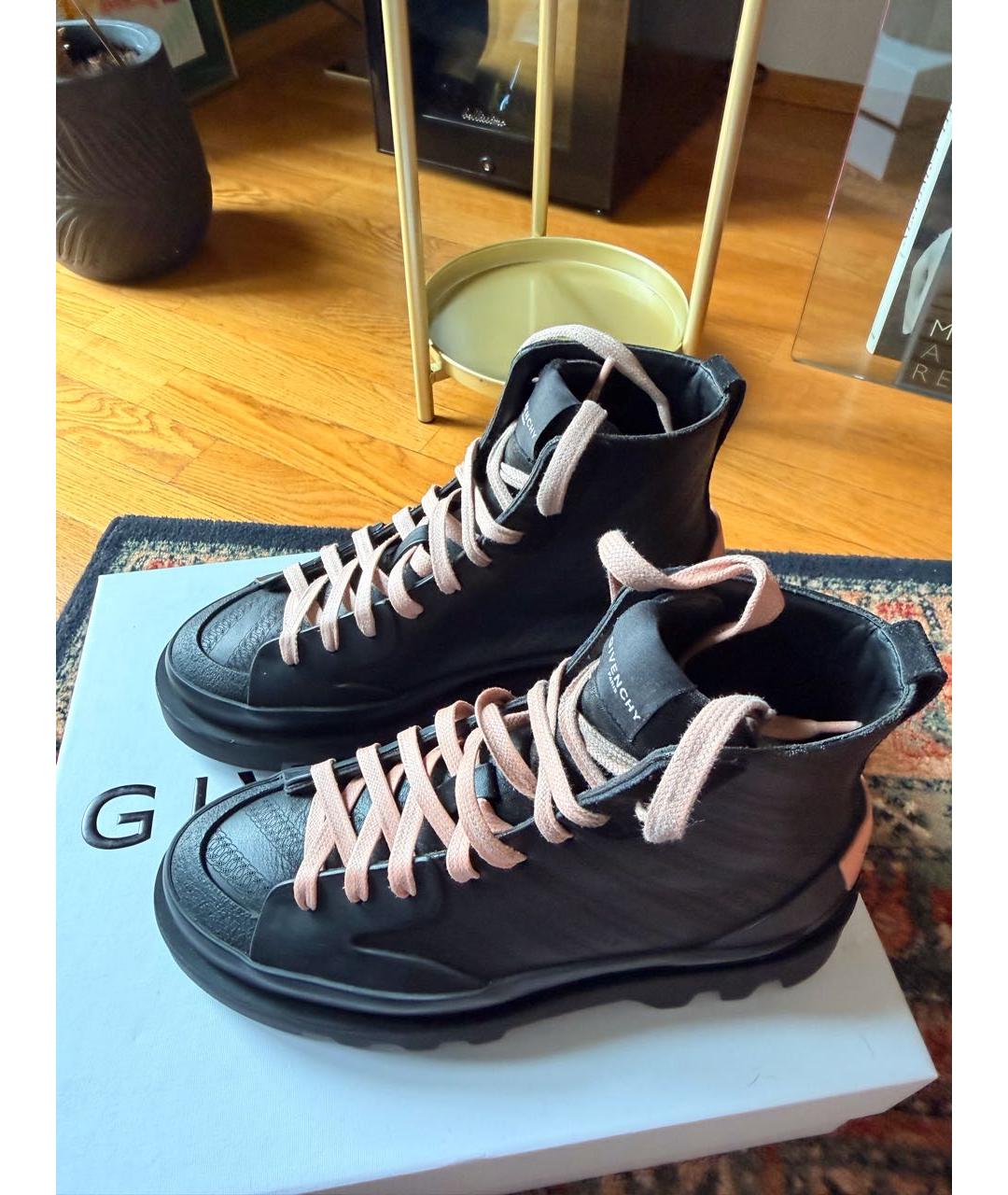 GIVENCHY Черные кожаные ботинки, фото 5