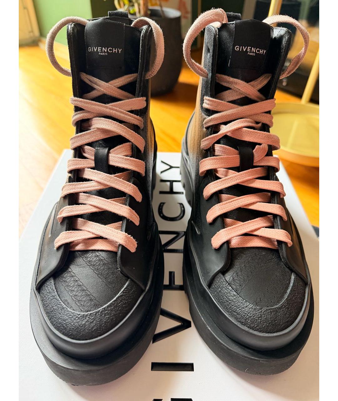 GIVENCHY Черные кожаные ботинки, фото 2