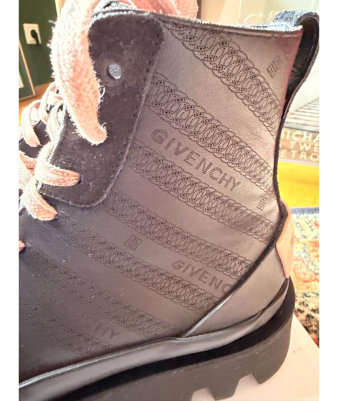 GIVENCHY Черные кожаные ботинки, фото 6