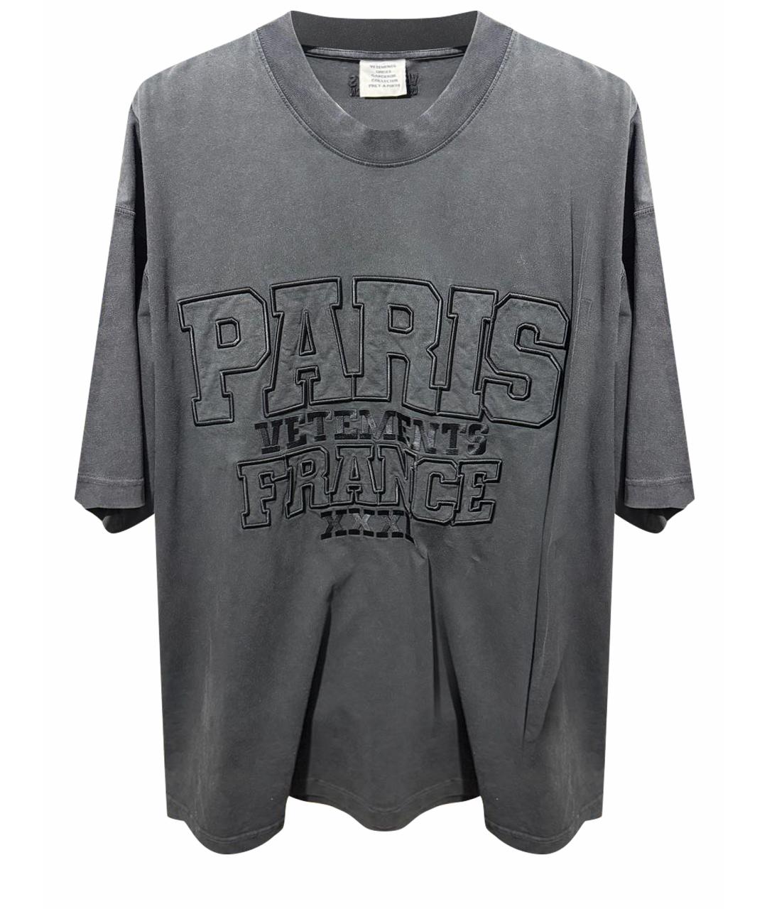 VETEMENTS Хлопковая футболка, фото 1