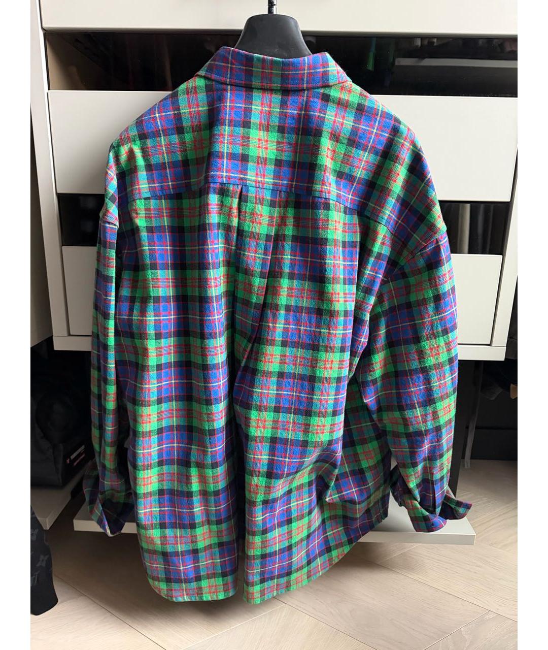 JUUN.J Зеленая хлопко-полиэстеровая кэжуал рубашка, фото 2