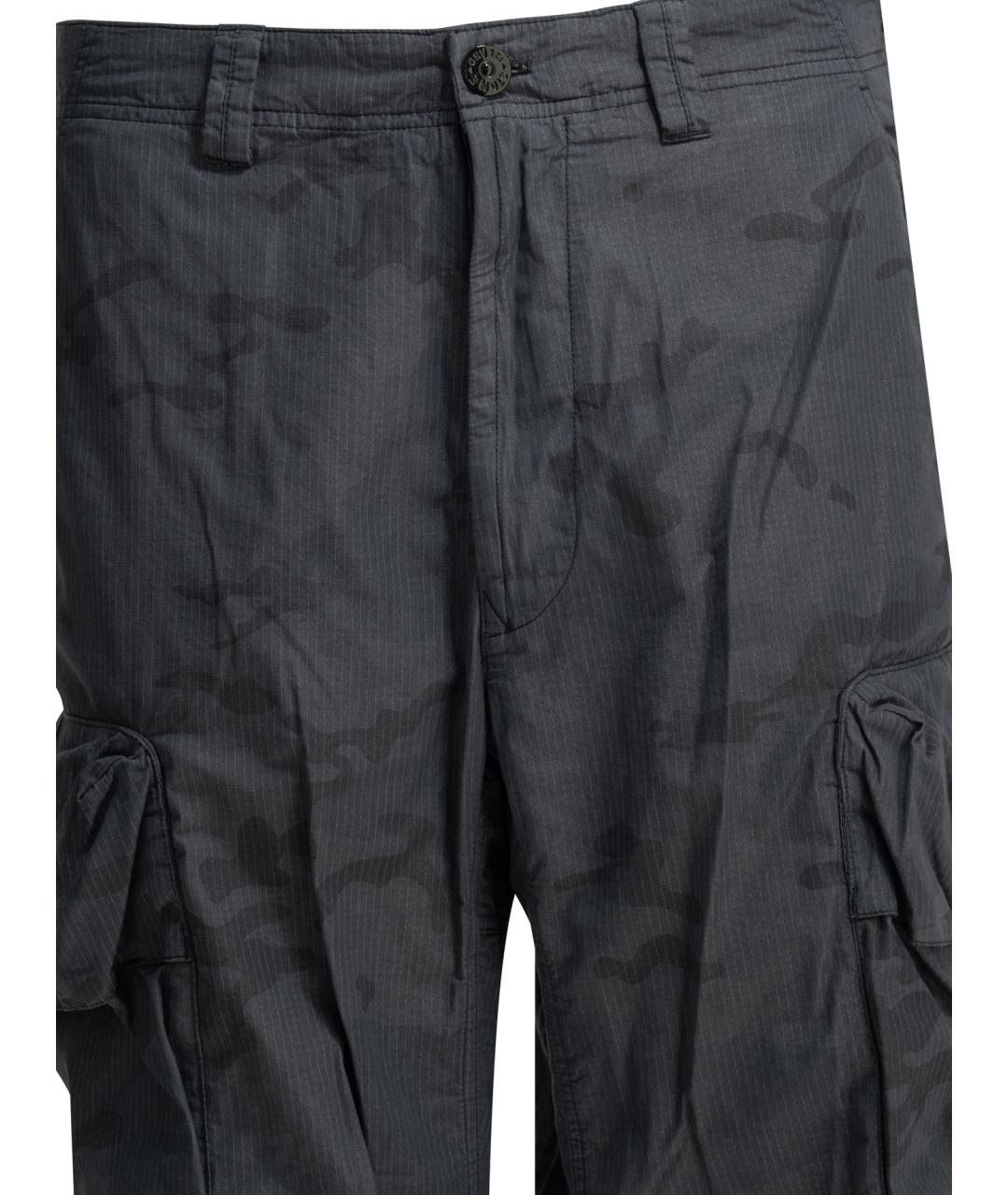 STONE ISLAND Синие хлопковые повседневные брюки, фото 3