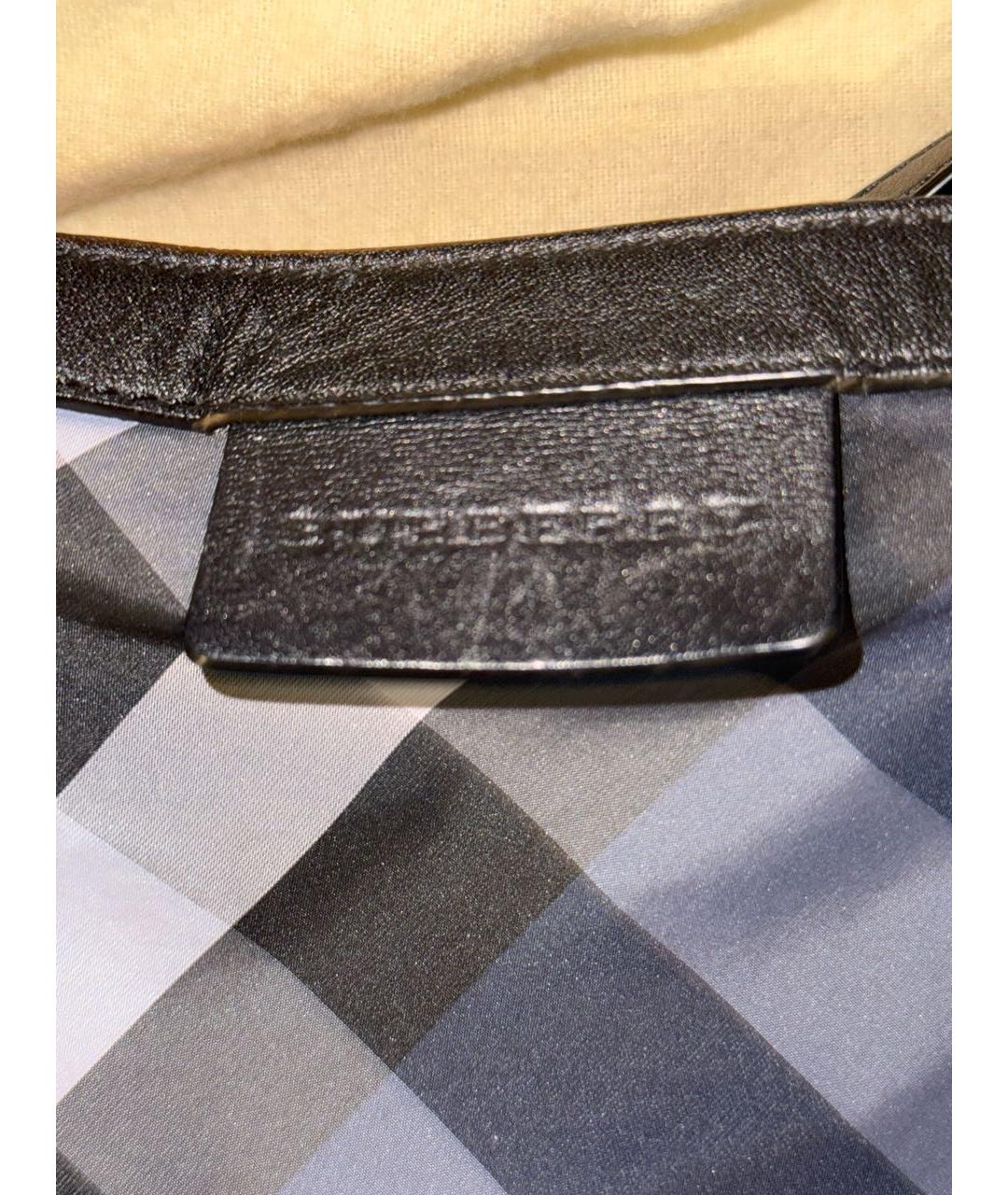 BURBERRY Темно-синяя тканевая сумка через плечо, фото 6