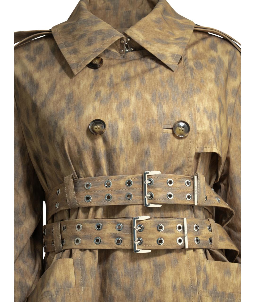 GANNI Бежевый хлопковый тренч/плащ, фото 3