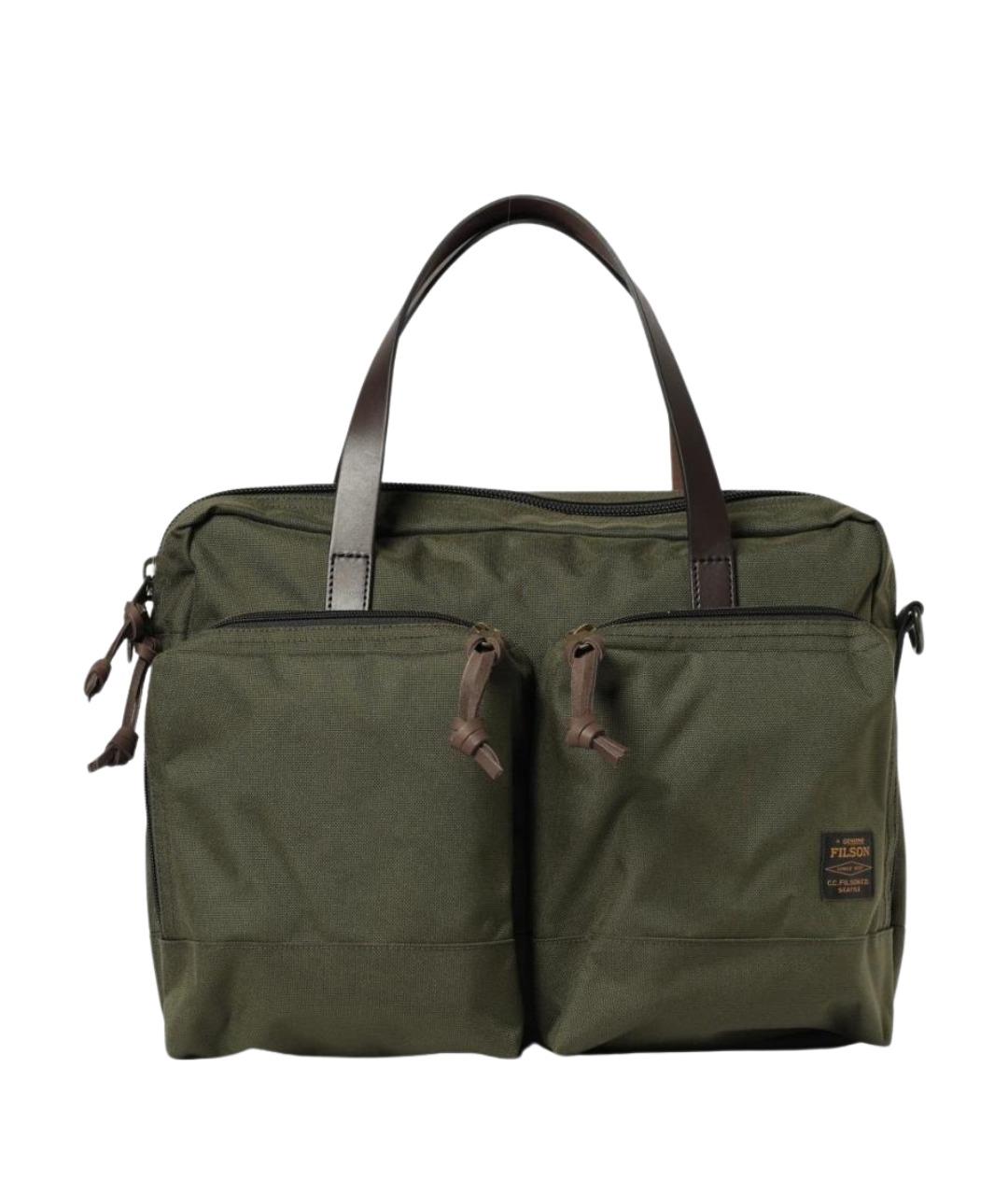 FILSON Зеленая синтетическая сумка тоут, фото 1