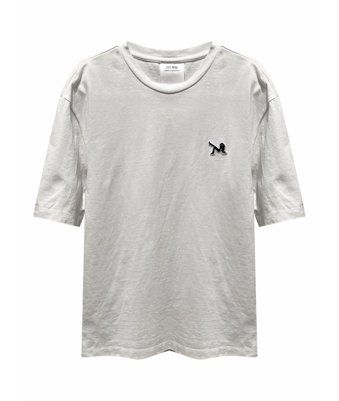 CALVIN KLEIN Белая хлопковая футболка, фото 1