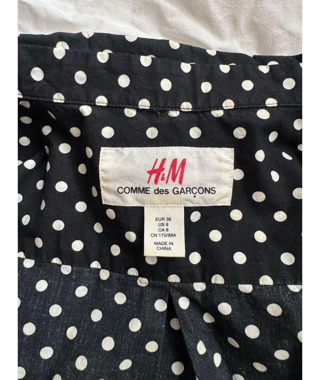 COMME DES GARÇONS Черная хлопковая рубашка, фото 6