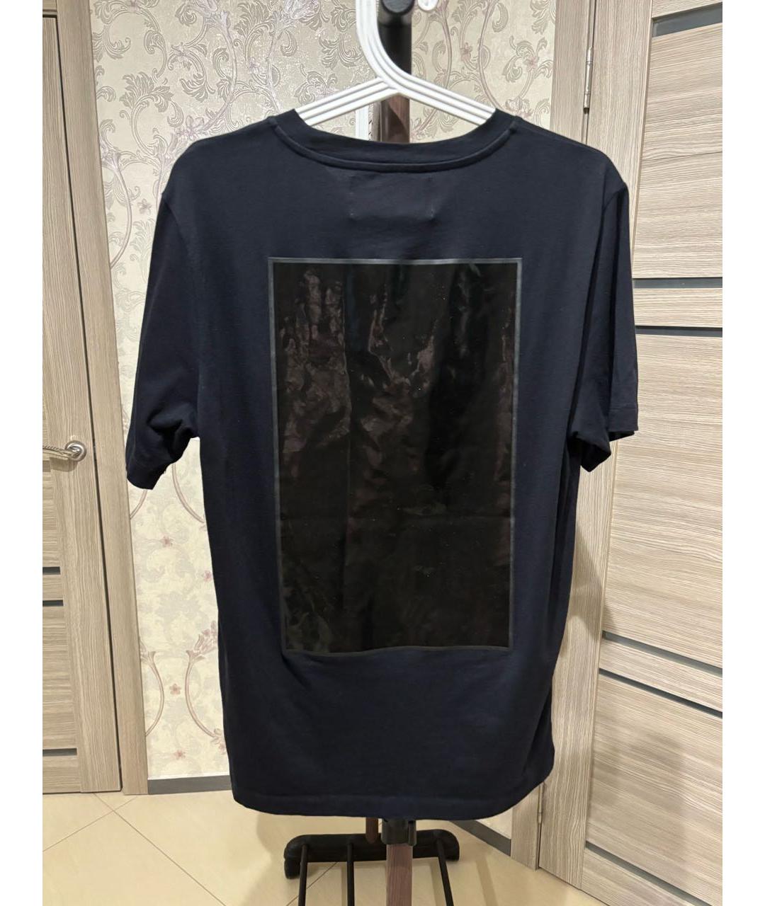 CALVIN KLEIN Черная хлопковая футболка, фото 2