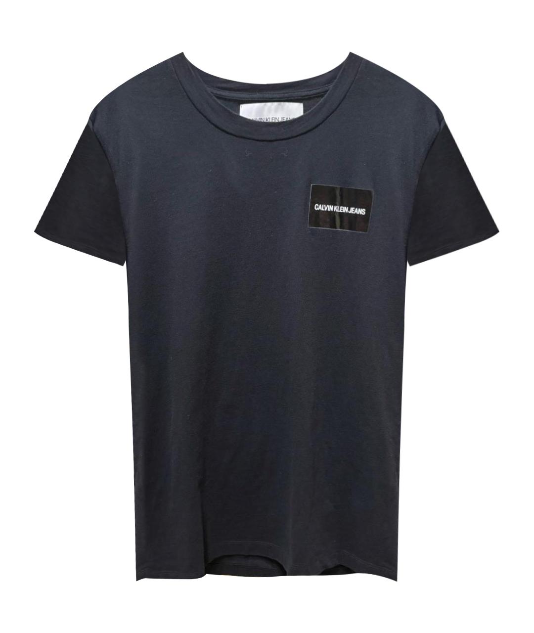 CALVIN KLEIN Черная хлопковая футболка, фото 1