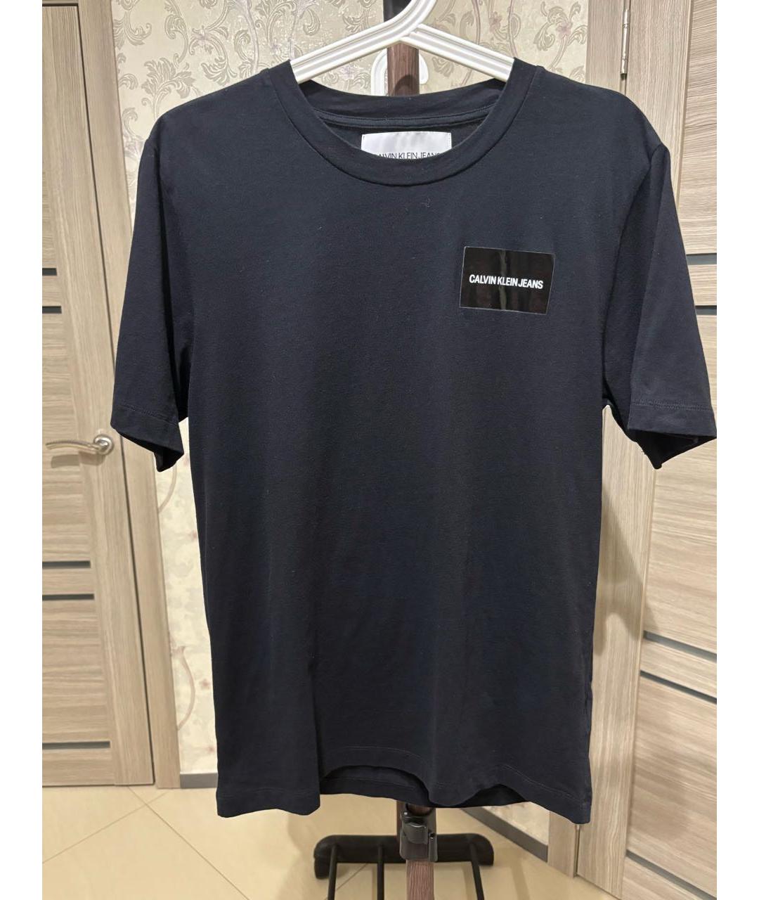 CALVIN KLEIN Черная хлопковая футболка, фото 5