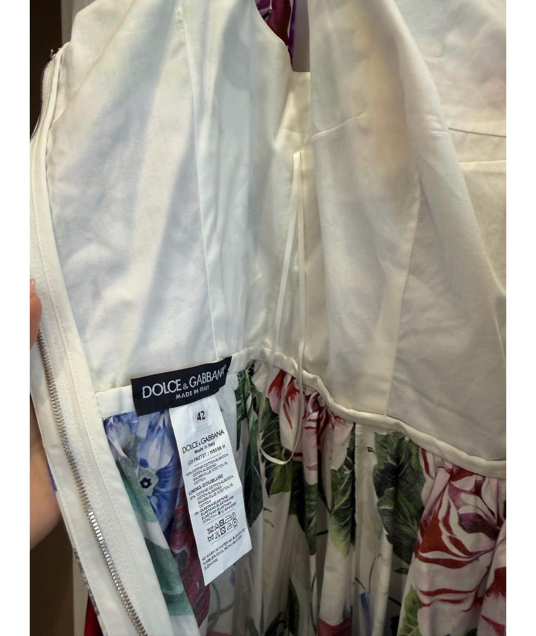 DOLCE&GABBANA Хлопковое коктейльное платье, фото 3