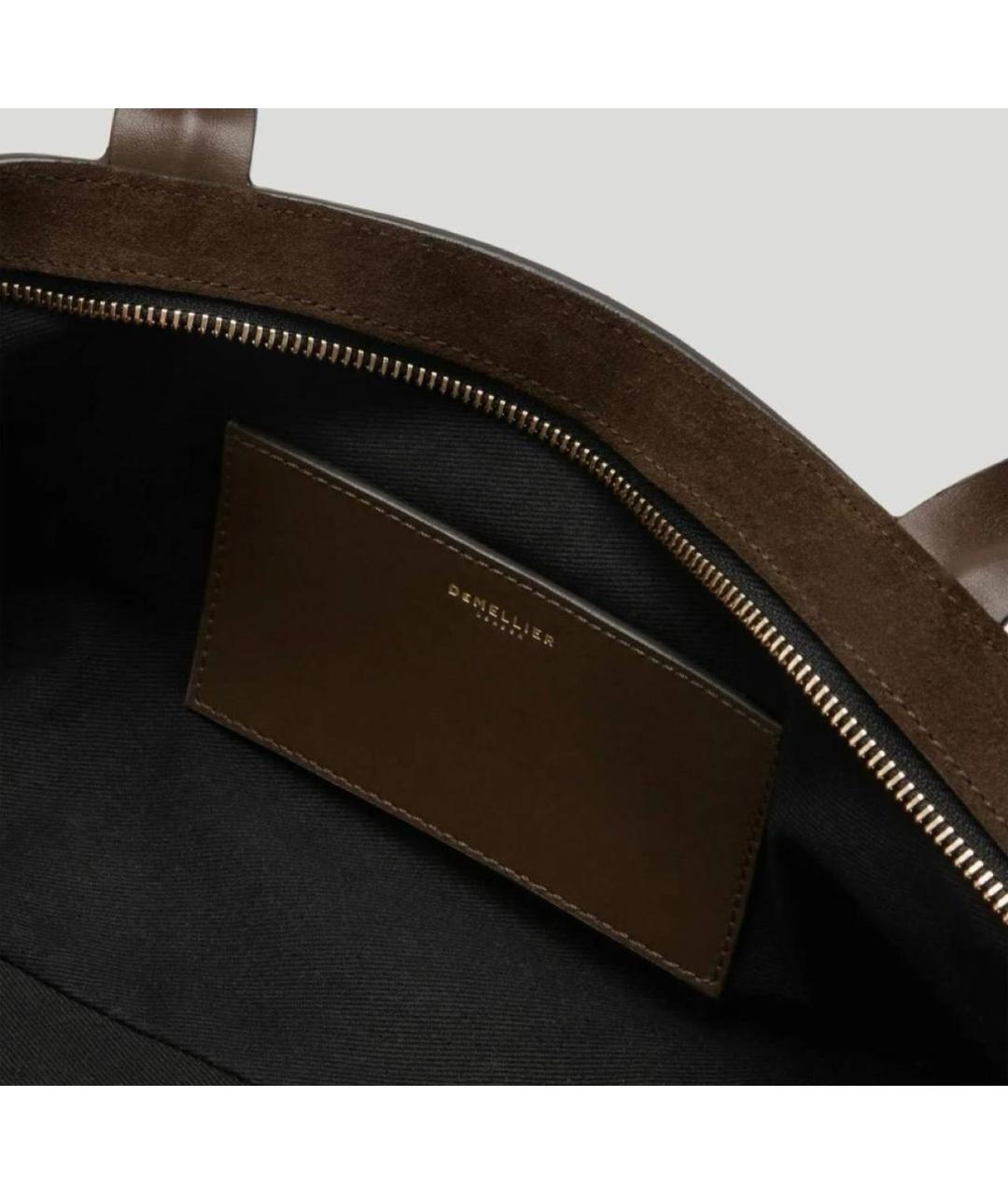 DEMELLIER Коричневая замшевая сумка через плечо, фото 4
