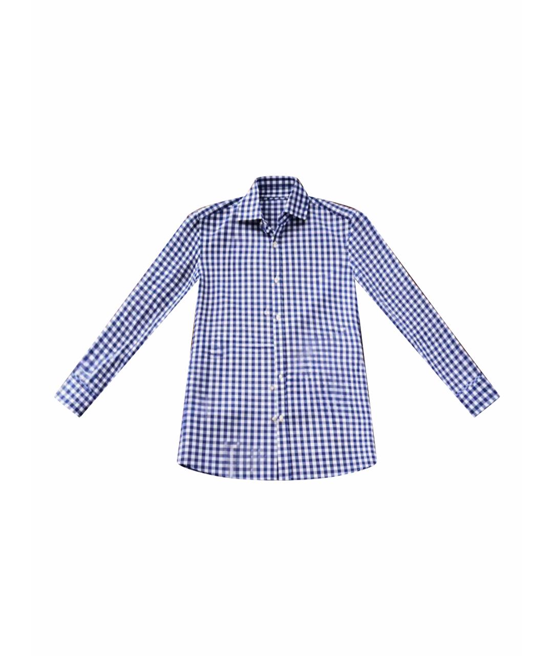 JAMES PERSE Синяя хлопковая классическая рубашка, фото 1