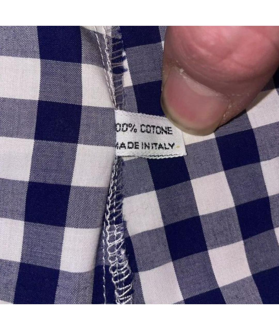 JAMES PERSE Синяя хлопковая классическая рубашка, фото 3