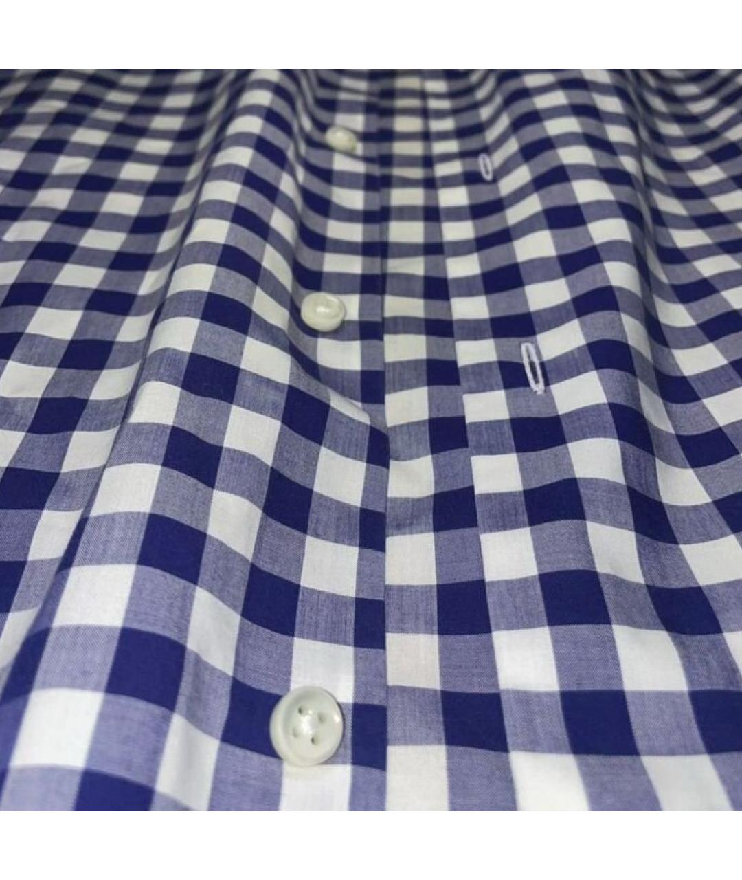 JAMES PERSE Синяя хлопковая классическая рубашка, фото 4
