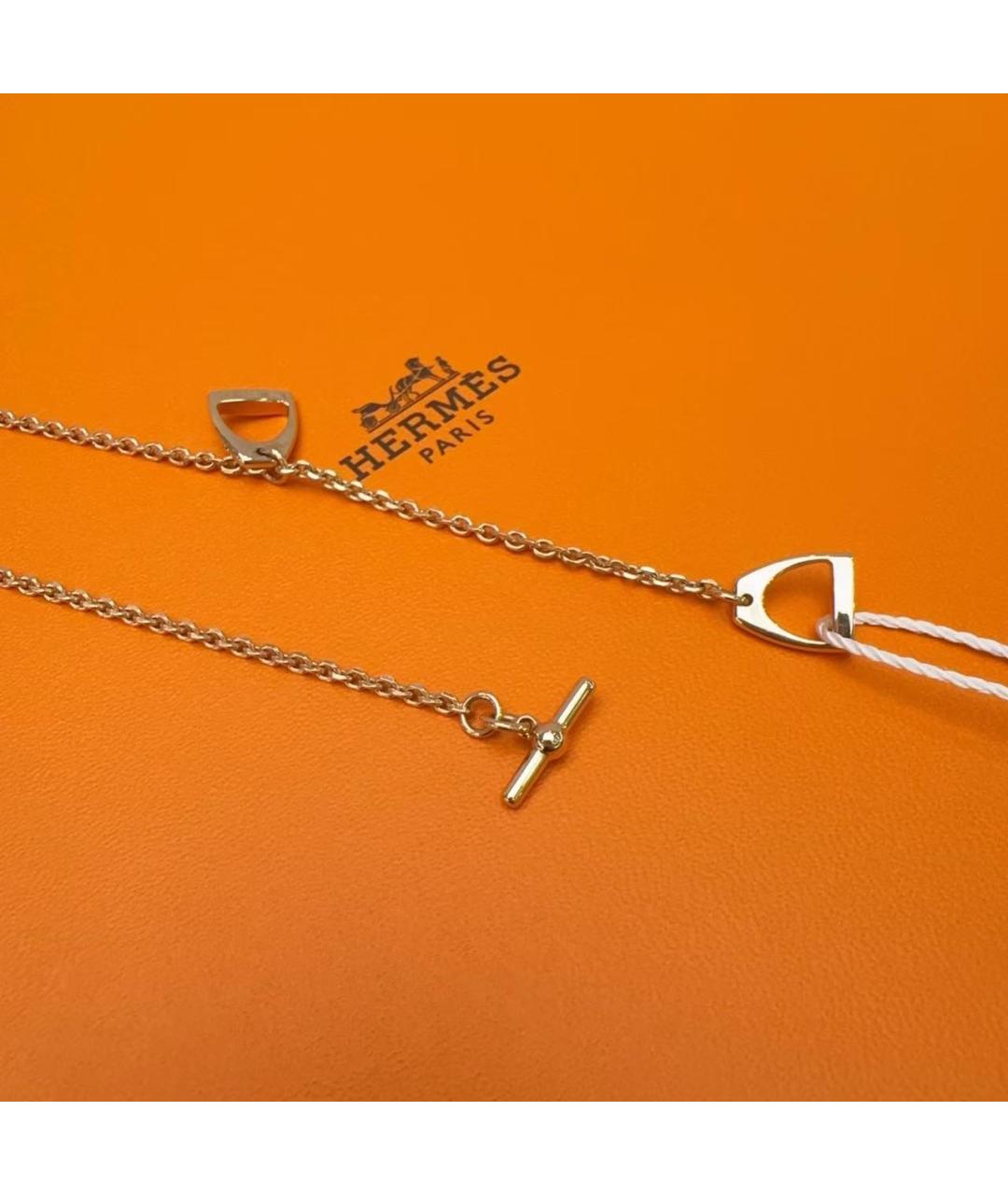 HERMES Золотое колье, фото 6