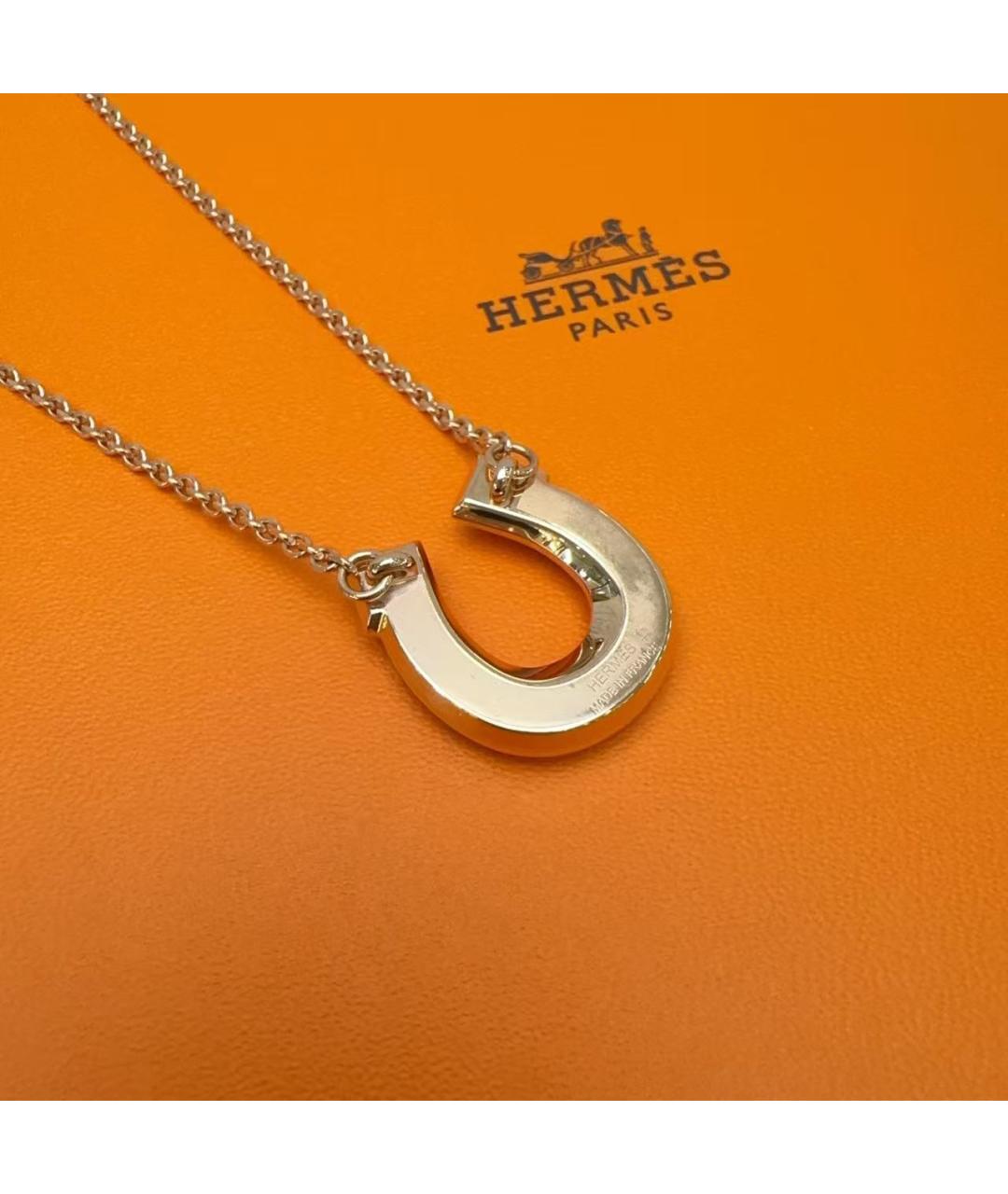 HERMES Золотое колье, фото 5