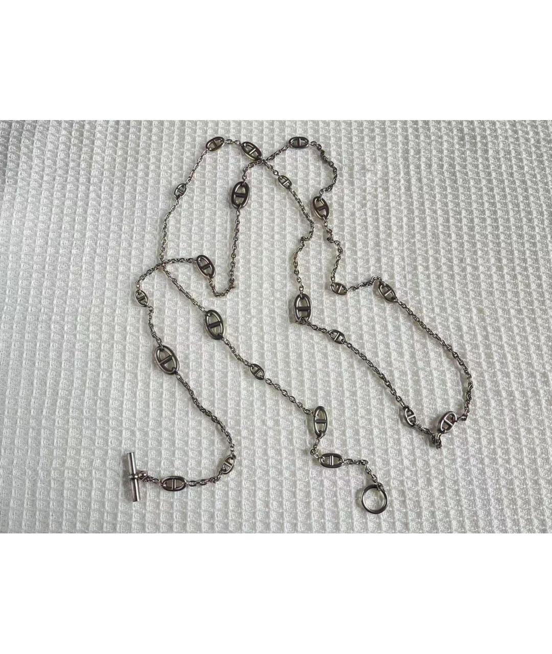 HERMES Серебряное колье, фото 3