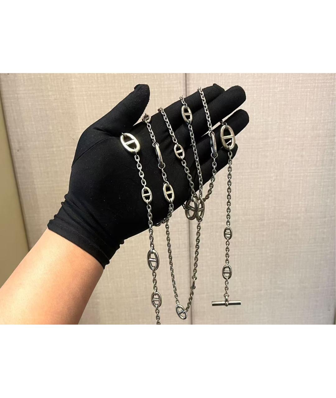 HERMES Серебряное колье, фото 2