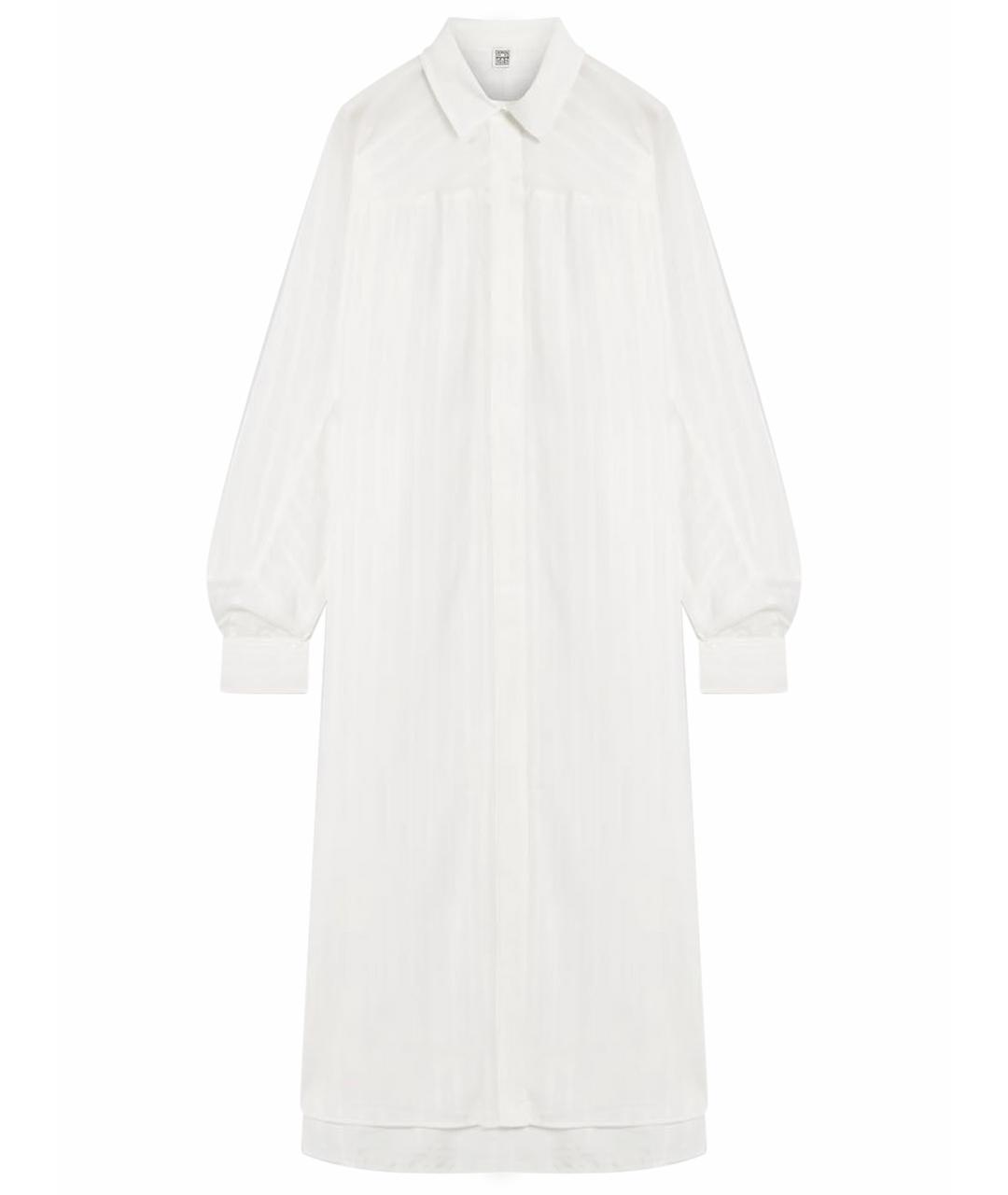 TOTEME Белое вискозное повседневное платье, фото 1