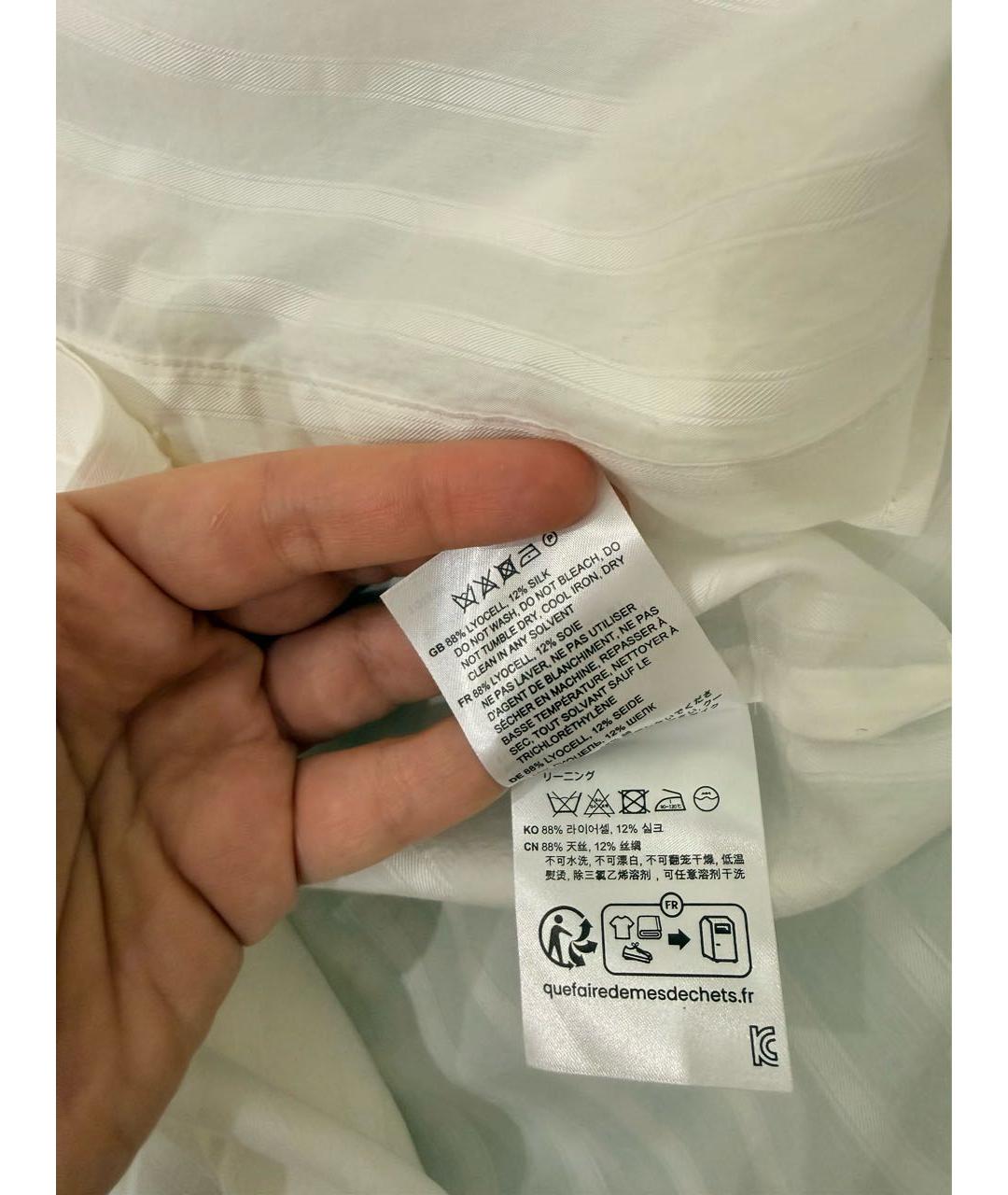 TOTEME Белое вискозное повседневное платье, фото 6