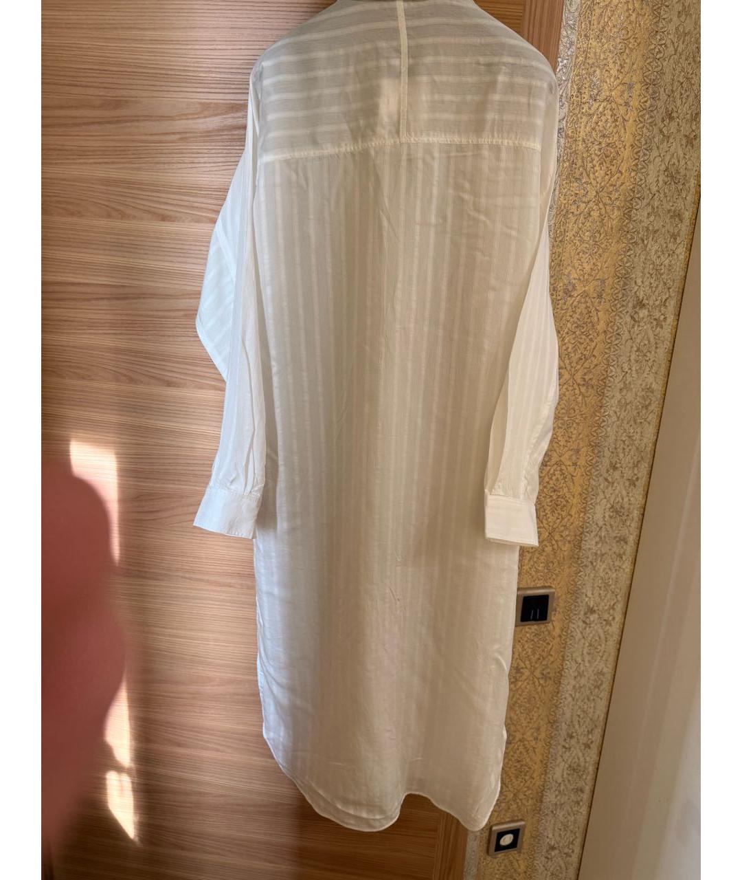 TOTEME Белое вискозное повседневное платье, фото 4