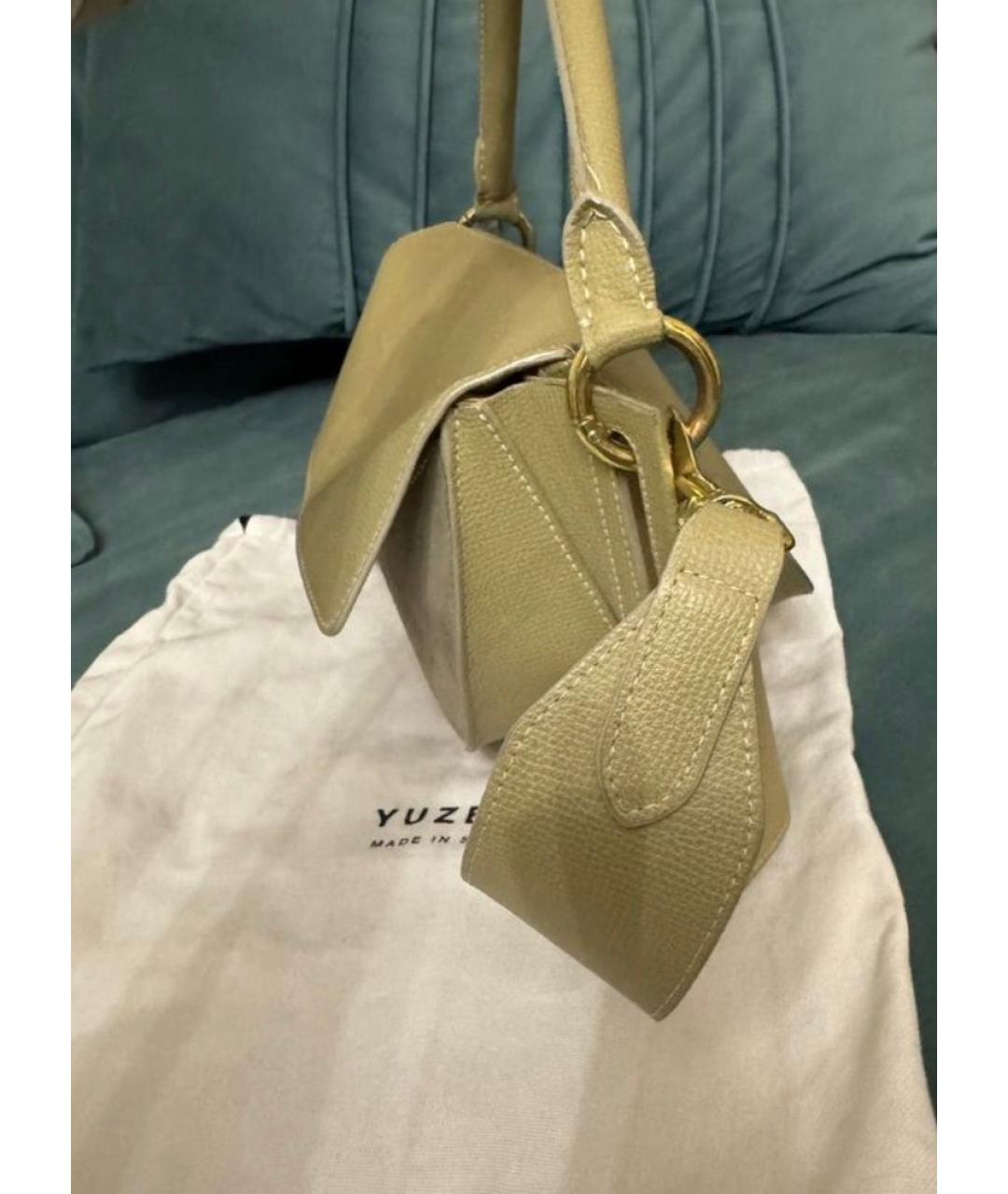 YUZEFI Зеленая замшевая сумка через плечо, фото 6