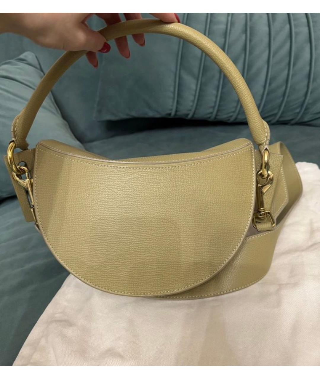 YUZEFI Зеленая замшевая сумка через плечо, фото 2