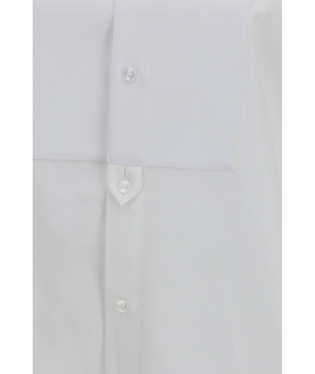 SAINT LAURENT Белая хлопковая рубашка, фото 3