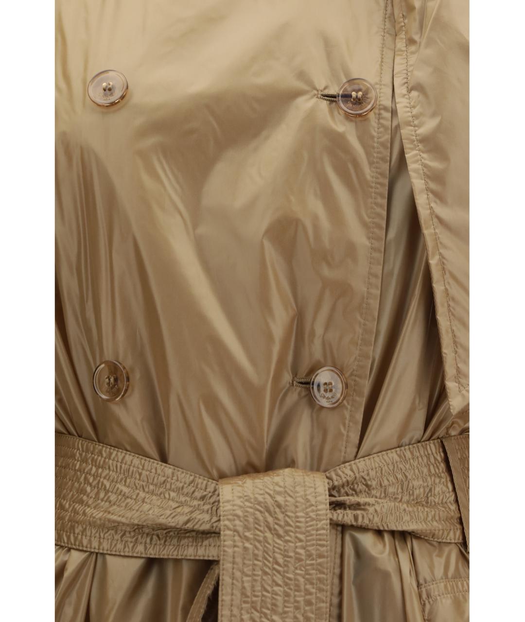 SAINT LAURENT Бежевый полиамидовый тренч/плащ, фото 3