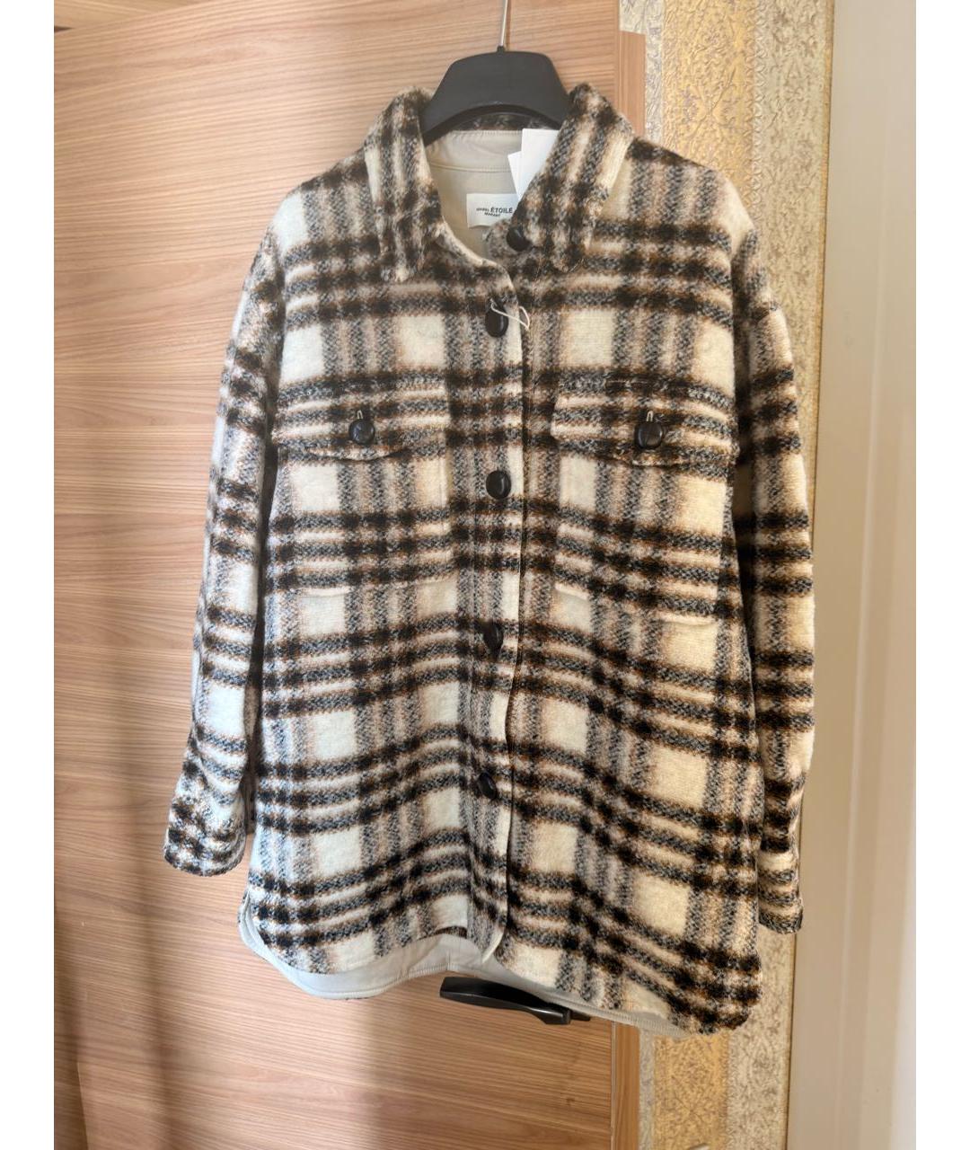 ISABEL MARANT ETOILE Коричневое шерстяное пальто, фото 2