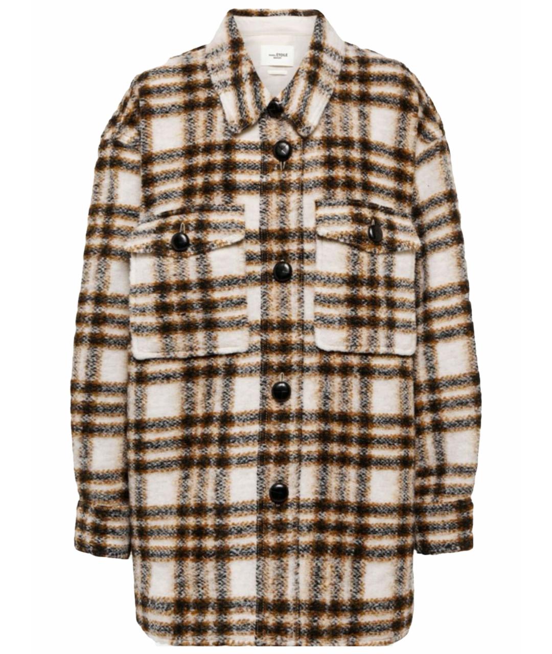 ISABEL MARANT ETOILE Коричневое шерстяное пальто, фото 1