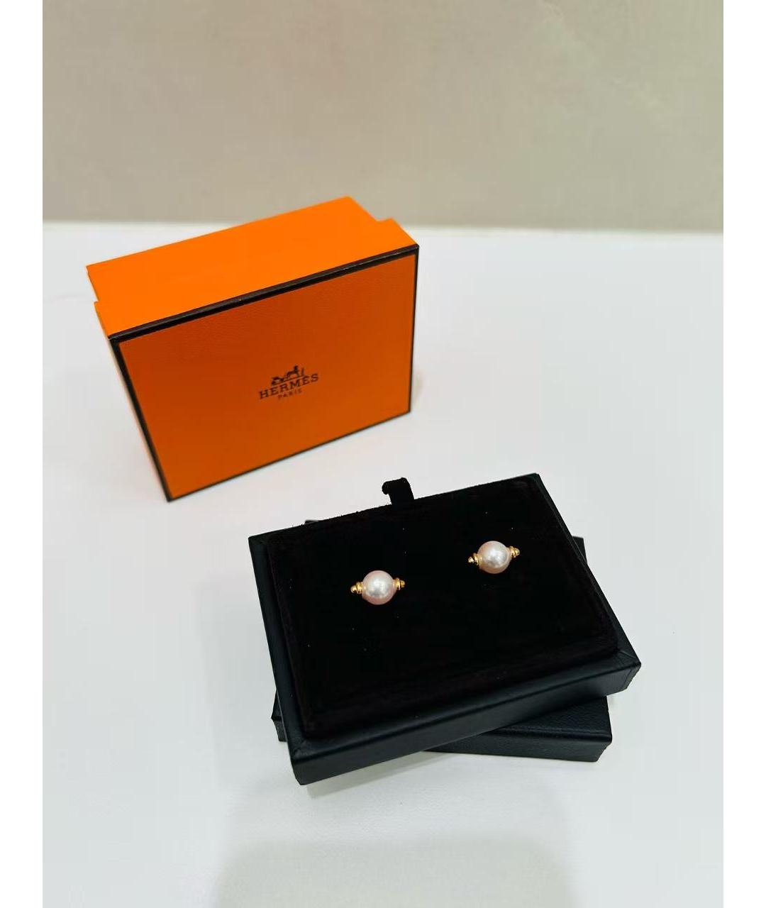 HERMES Золотые серьги, фото 3