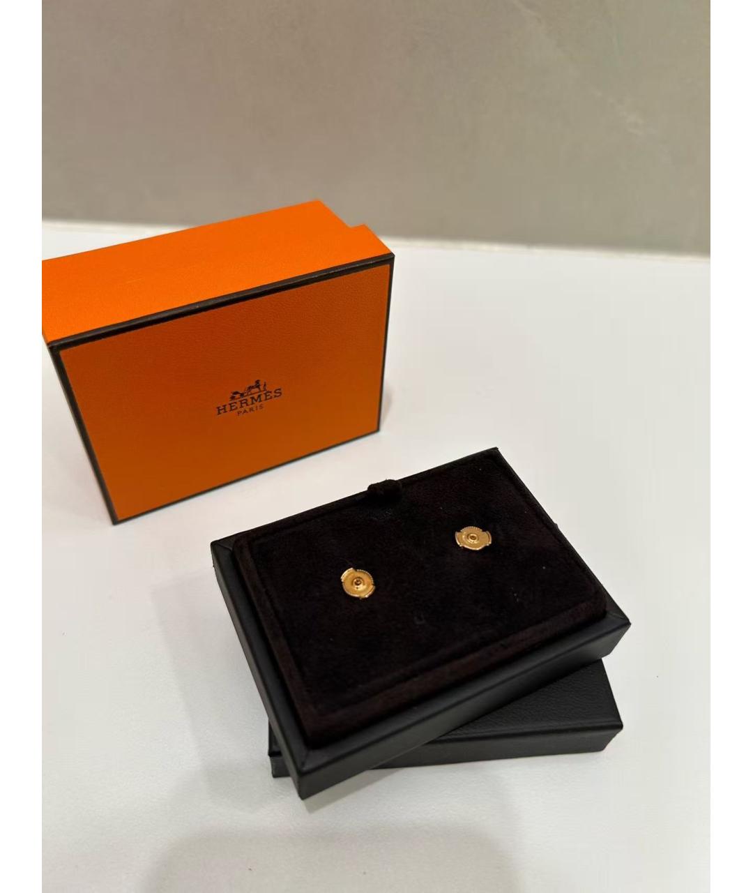 HERMES Золотые серьги, фото 4