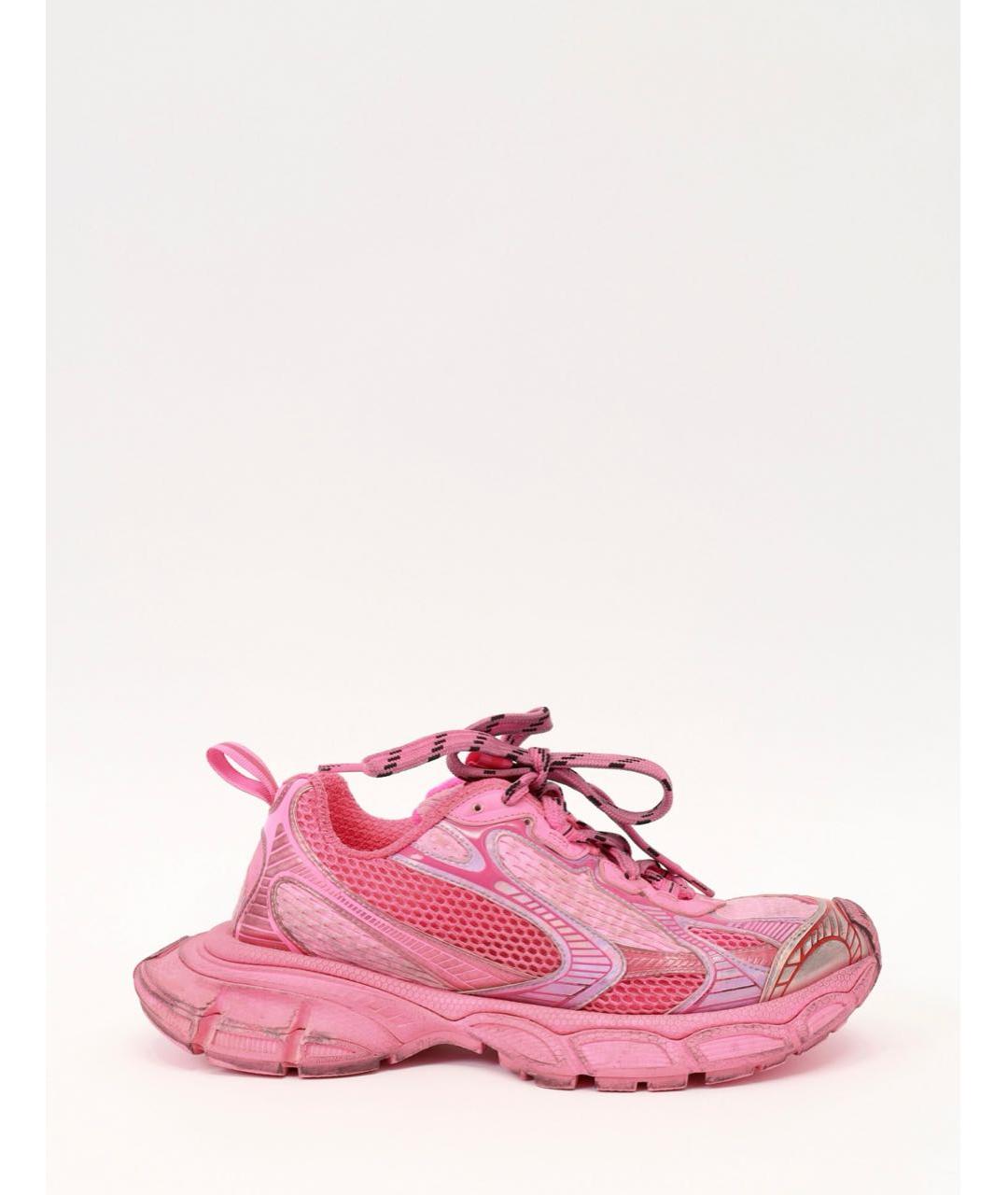 BALENCIAGA Розовые текстильные кроссовки, фото 9
