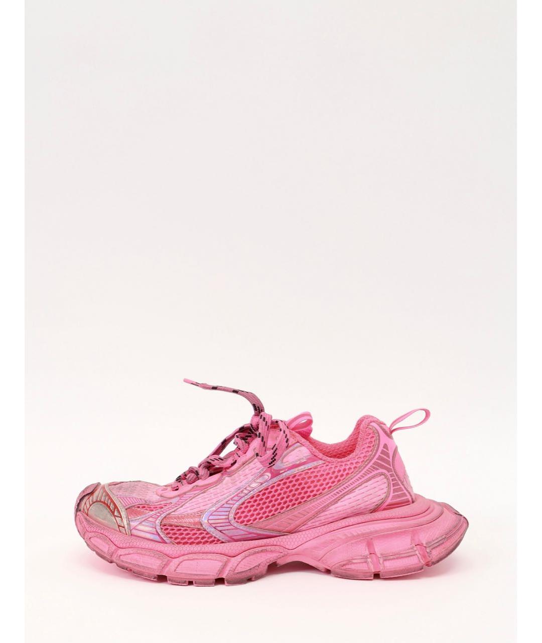 BALENCIAGA Розовые текстильные кроссовки, фото 5