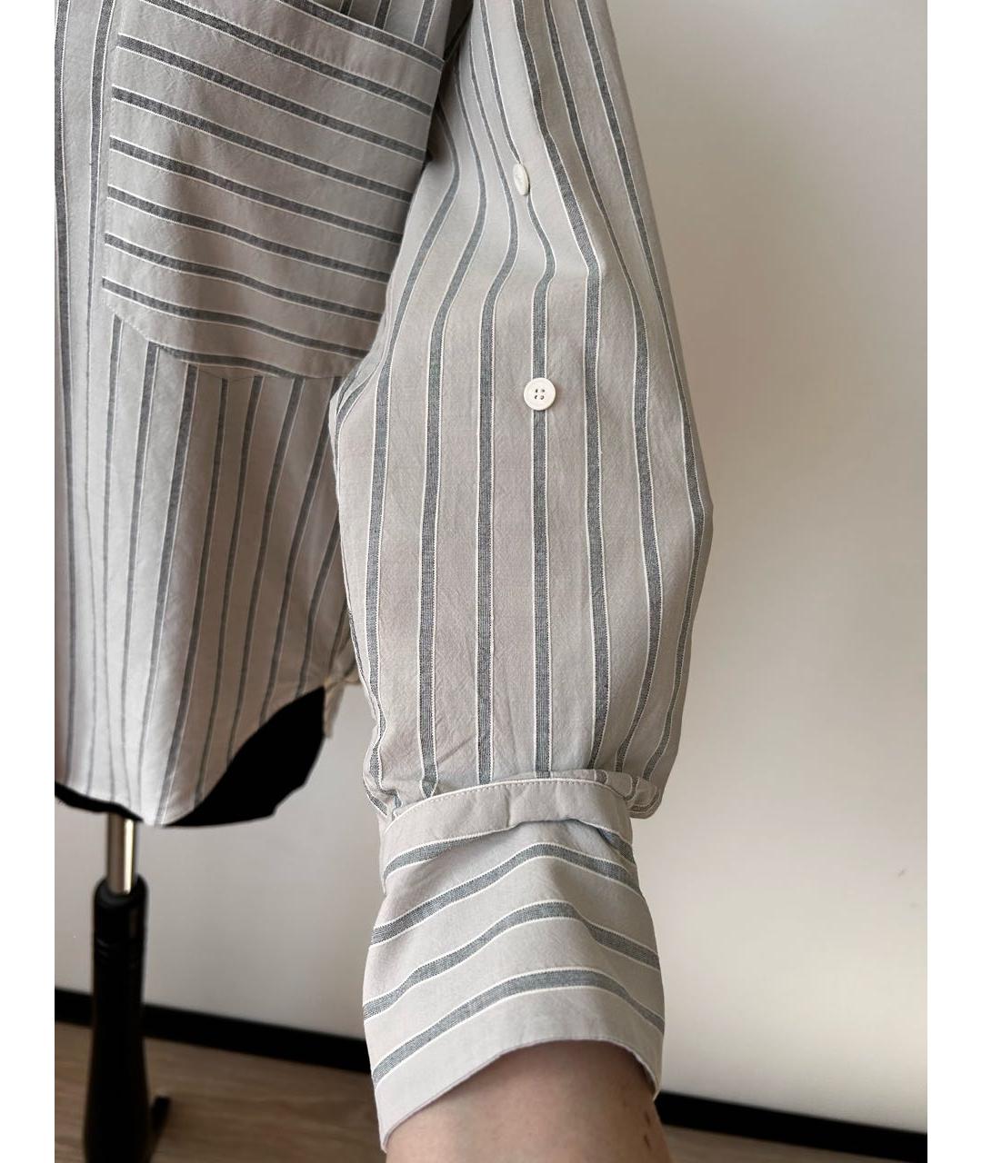 LORENA ANTONIAZZI Серая хлопковая рубашка, фото 5