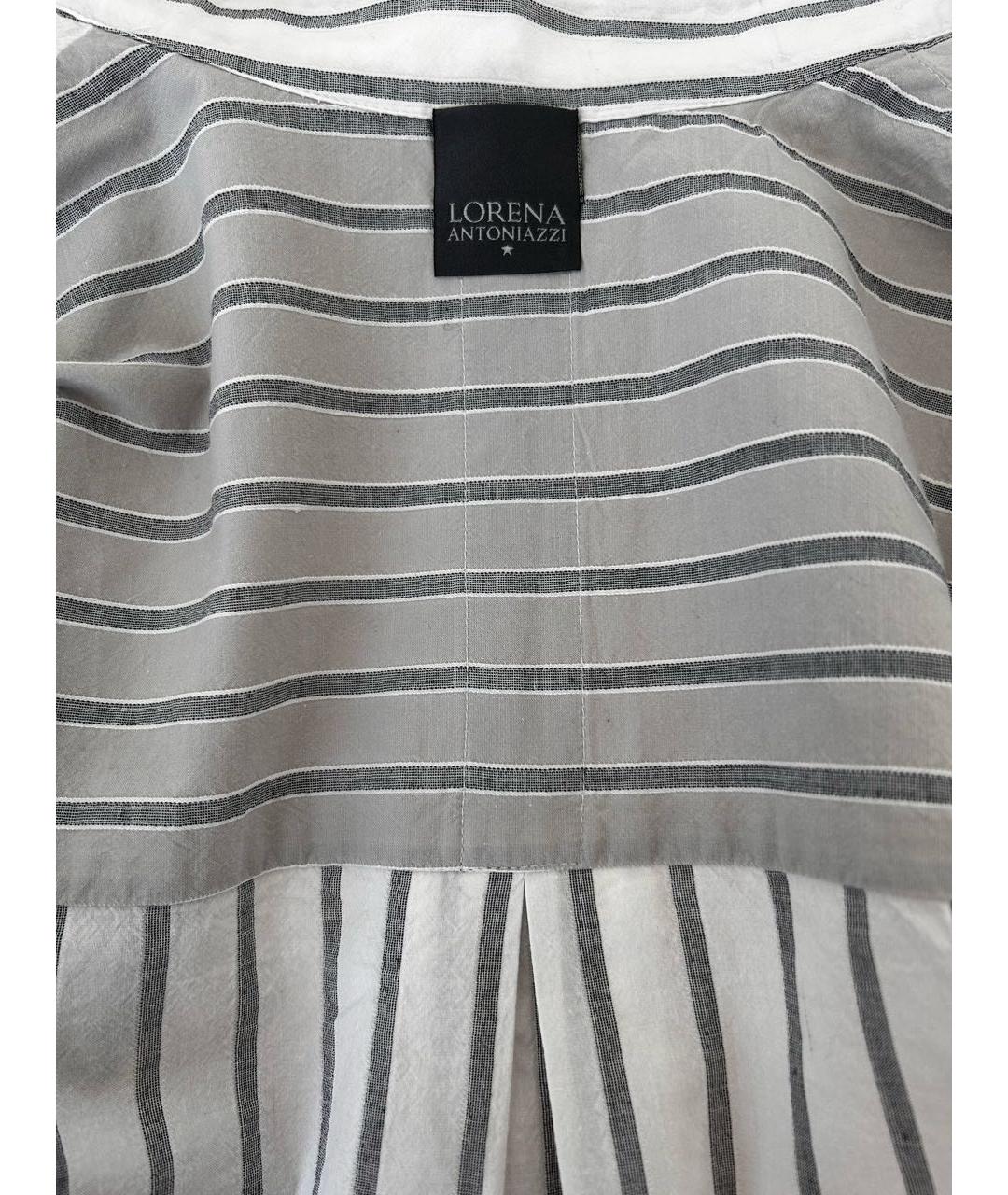 LORENA ANTONIAZZI Серая хлопковая рубашка, фото 3