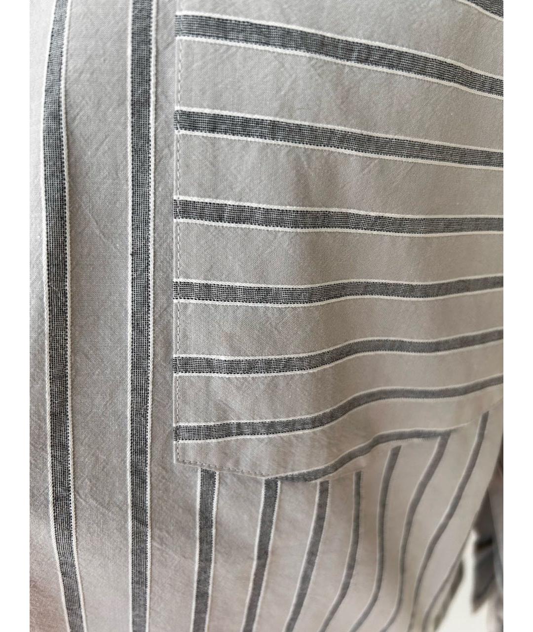 LORENA ANTONIAZZI Серая хлопковая рубашка, фото 7